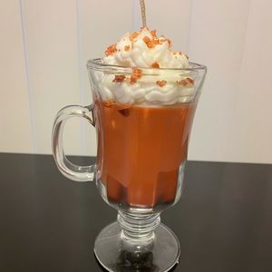 SUPER CUTE CARAMEL MILKSHAKE CANDLE HOMEMADE